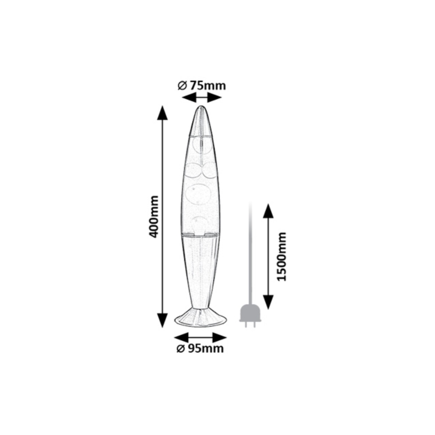Rabalux - LED Lavas lampa LED/25W/230V