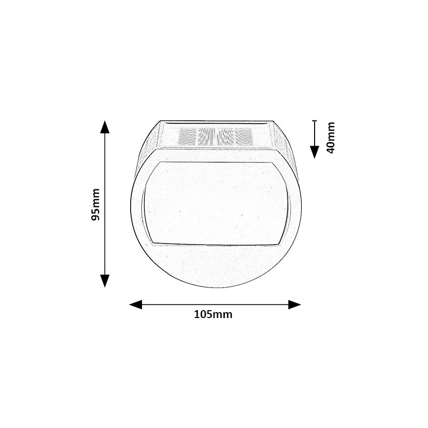 Rabalux - LED Saules enerģijas lampa ar sensoru LED/0,5W/1,2V IP44