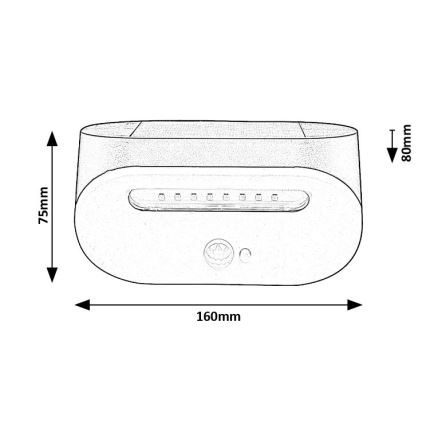 Rabalux - LED Saules enerģijas lampa ar sensoru LED/3,2W/3,7V IP44