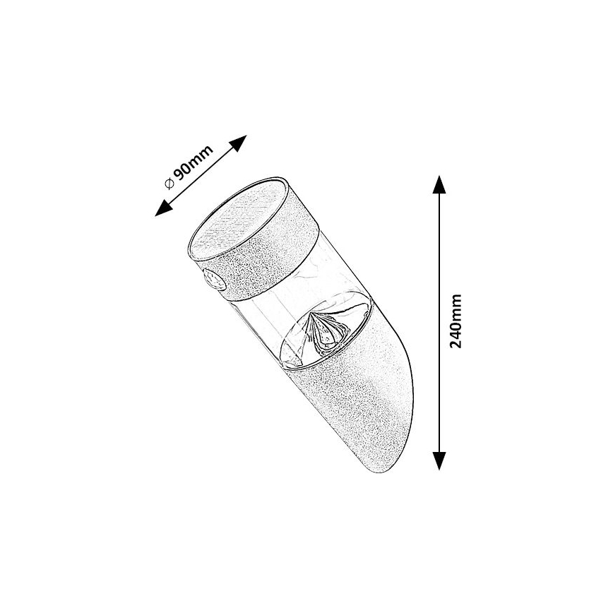 Rabalux - LED Saules enerģijas lampa ar sensoru LED/1,5W/3,7V IP44