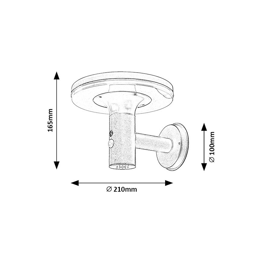 Rabalux - LED Saules enerģijas lampa ar sensoru LED/10W/3,7V IP44