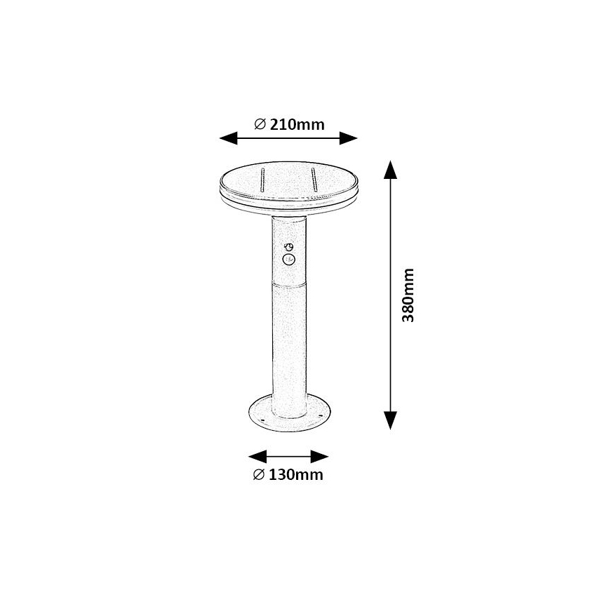 Rabalux - LED Saules enerģijas lampa ar sensoru LED/10W/3,7V IP44