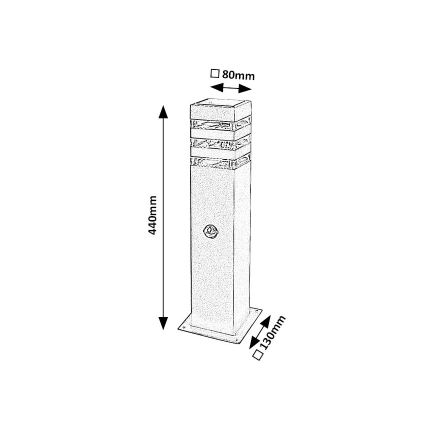 Rabalux - Āra lampa ar sensoru 1xE27/12W/230V IP44