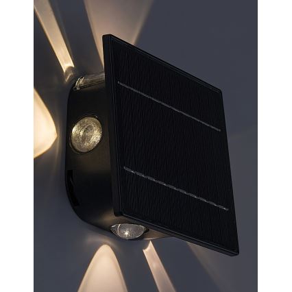 Rabalux - LED Aptumšojama saules enerģijas sienas lampa LED/0,5W/3,7V 3000K/6000K IP54