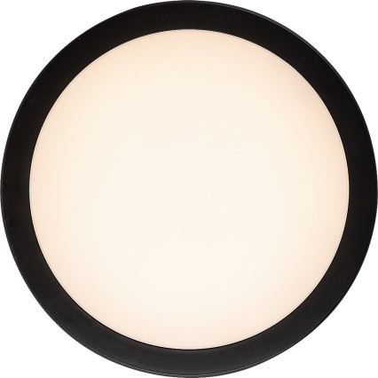 Rabalux - LED griestu lampa vannas istabai LED/28W/230V 3000/4000/6500K IP54 melna Ø 30 cm