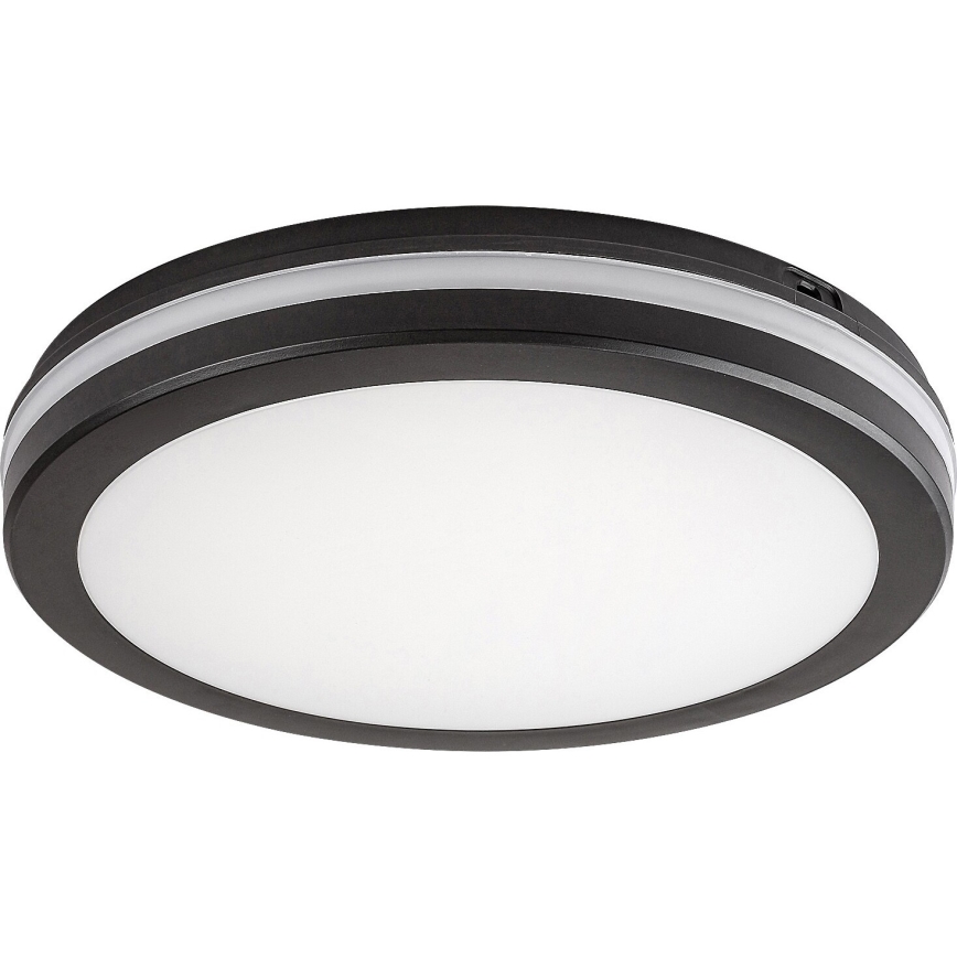 Rabalux - LED Vannas istabas griestu lampa LED/28W/230V 3000/4000/6500K IP54 melna