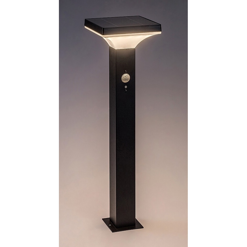 Rabalux - LED Saules enerģijas lampa ar sensoru LED/4W/3,7V IP44 melna