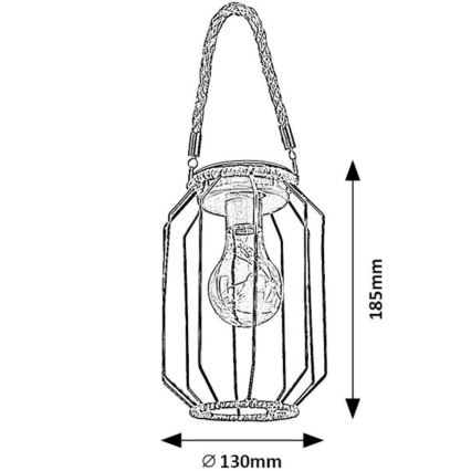 Rabalux - LED Saules enerģijas lampa SLUIS LED/0,2W/1,2V IP44