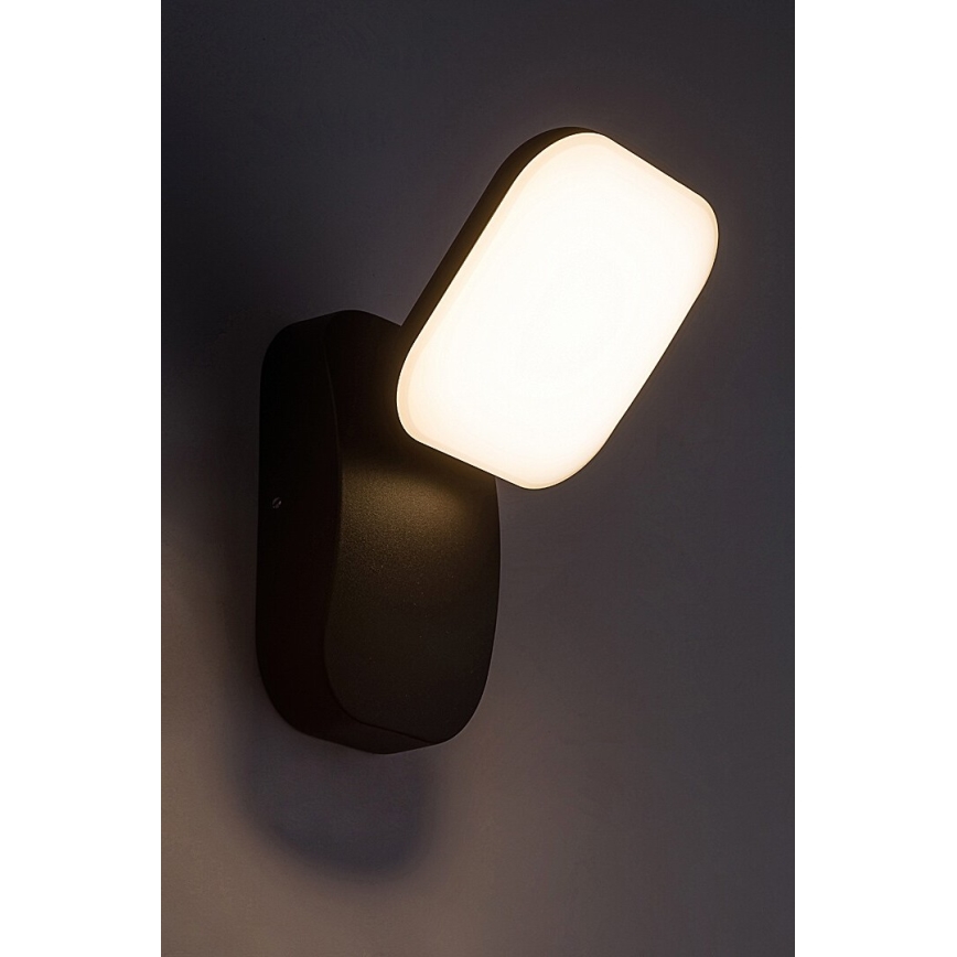 Rabalux - LED Āra elastīga sienas lampa LED/12W/230V IP44 melna