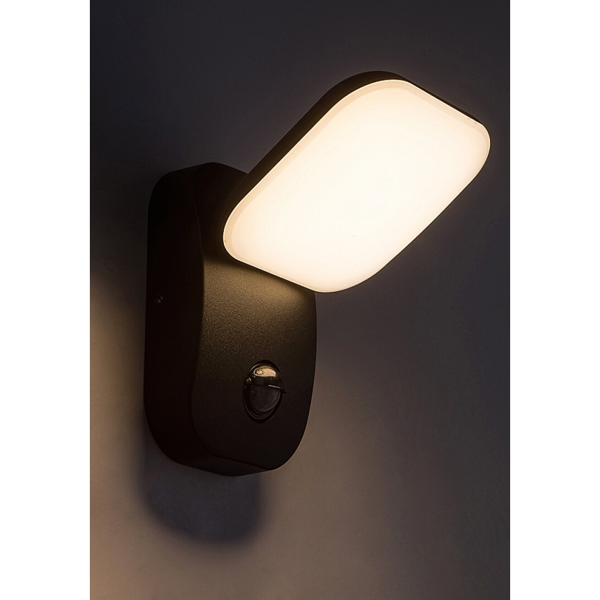 Rabalux - LED Āra elastīga sienas lampa ar sensoru LED/12W/230V IP44