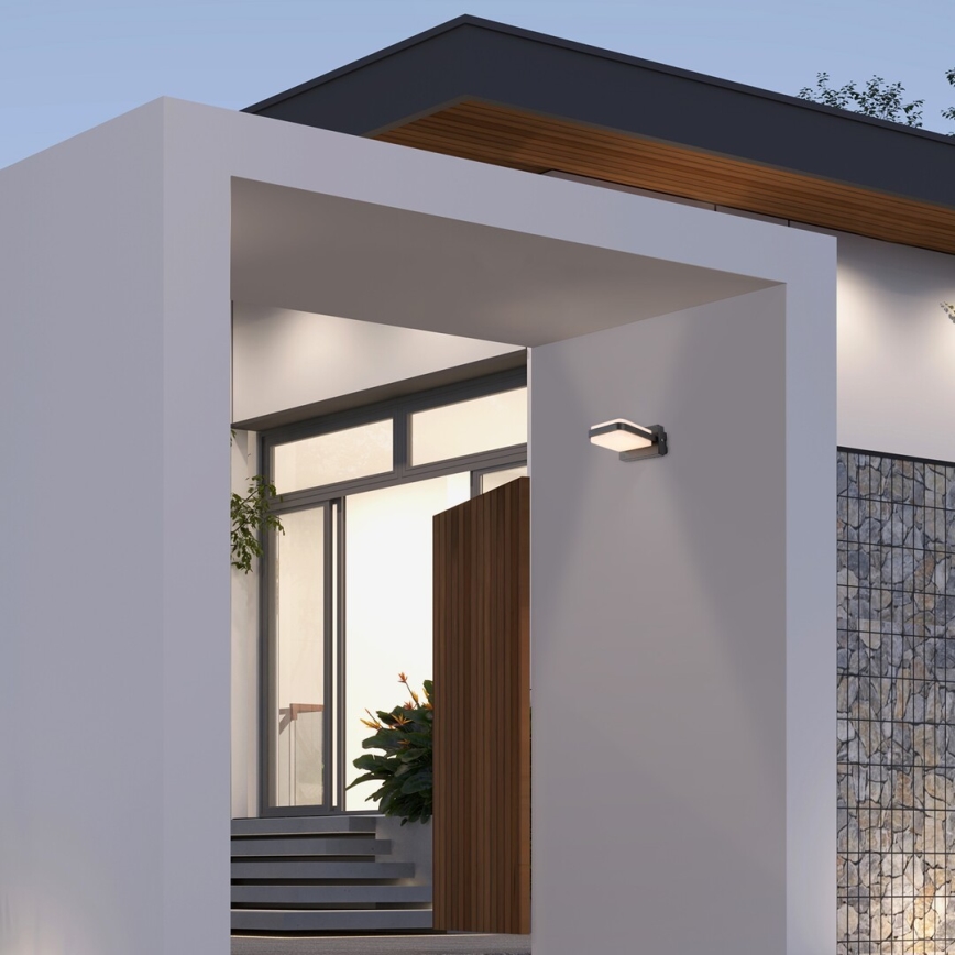 Rabalux - LED Āra sienas lampa LED/12W/230V IP44 melna