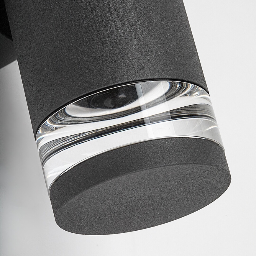 Rabalux - Āra sienas gaismeklis 2xGU10/10W/230V IP54 antracīts