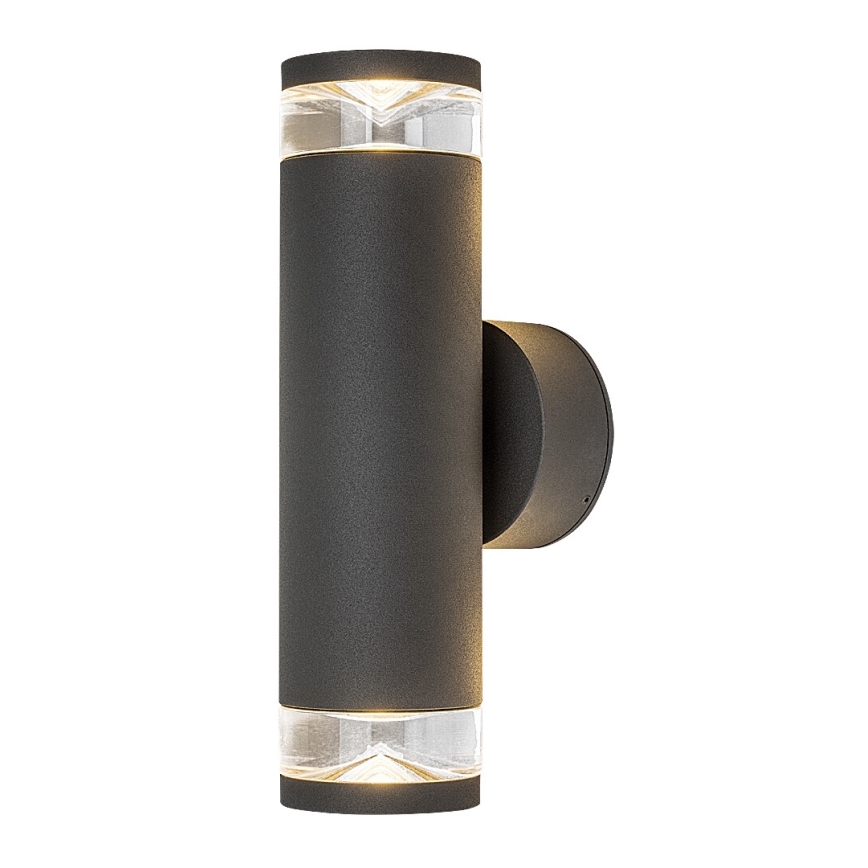 Rabalux - Āra sienas gaismeklis 2xGU10/10W/230V IP54 antracīts
