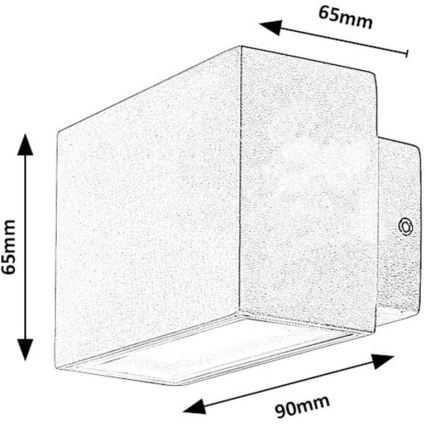 Rabalux - LED Āra sienas lampa LED/7W/230V IP54 balta