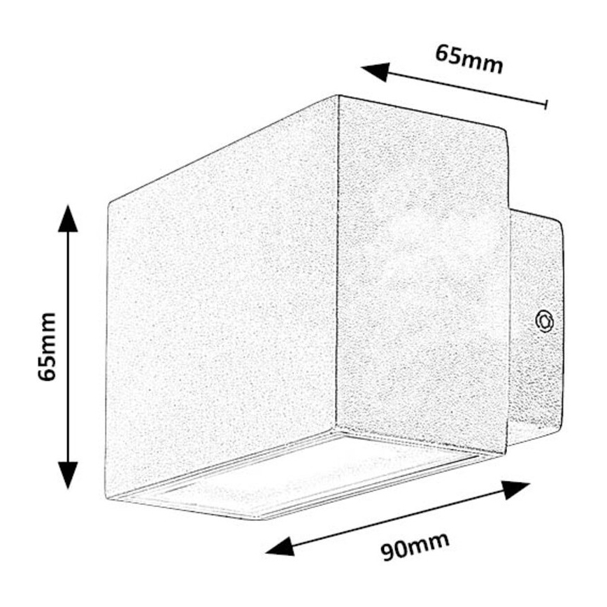 Rabalux - LED Āra sienas lampa LED/7W/230V IP54 balta