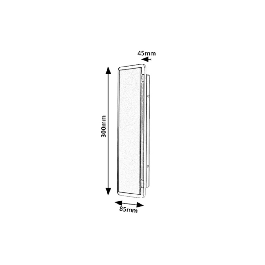 Rabalux - LED āra sienas gaismeklis LED/18W/230V IP54 melns