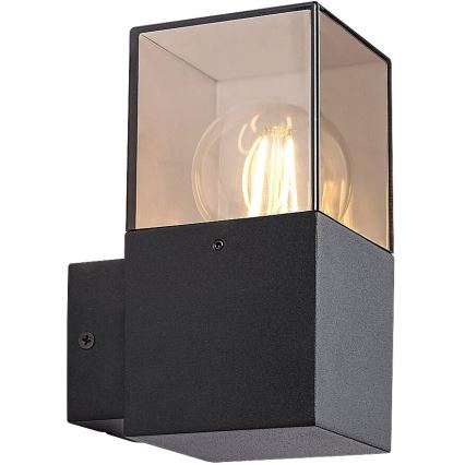 Rabalux - Āra sienas lampa 1xE27/60W/230V IP54 melna
