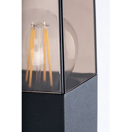 Rabalux - Āra sienas lampa 1xE27/60W/230V IP54 melna