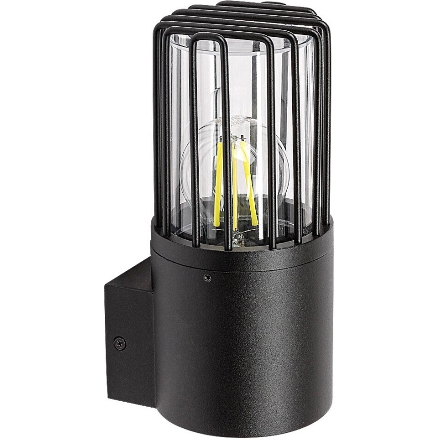 Rabalux - Āra sienas lampa 1xE27/60W/230V IP54 melna