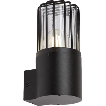 Rabalux - Āra sienas lampa 1xE27/60W/230V IP54 melna