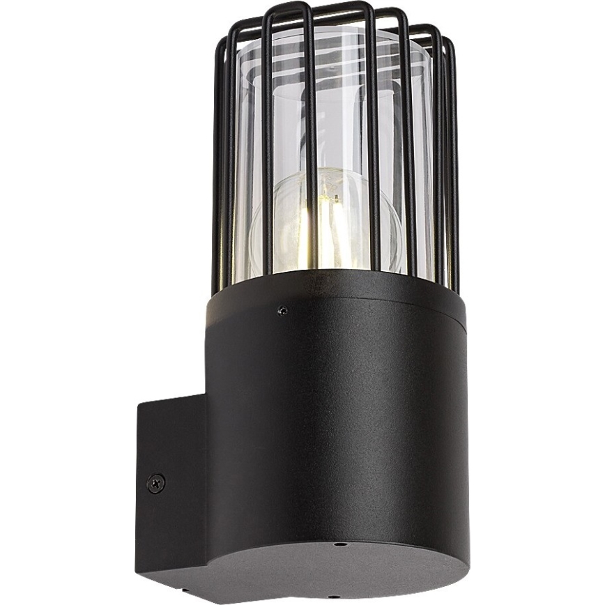 Rabalux - Āra sienas lampa 1xE27/60W/230V IP54 melna