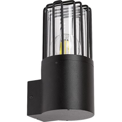 Rabalux - Āra sienas lampa 1xE27/60W/230V IP54 melna