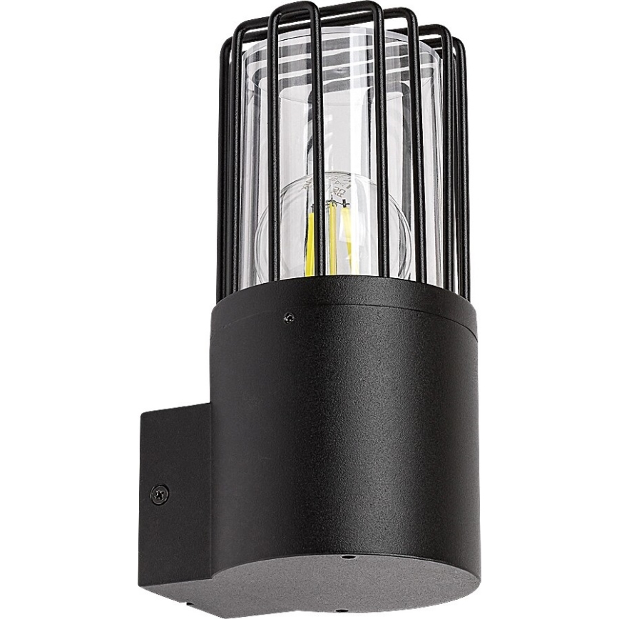 Rabalux - Āra sienas lampa 1xE27/60W/230V IP54 melna