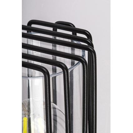 Rabalux - Āra sienas lampa 1xE27/60W/230V IP54 melna