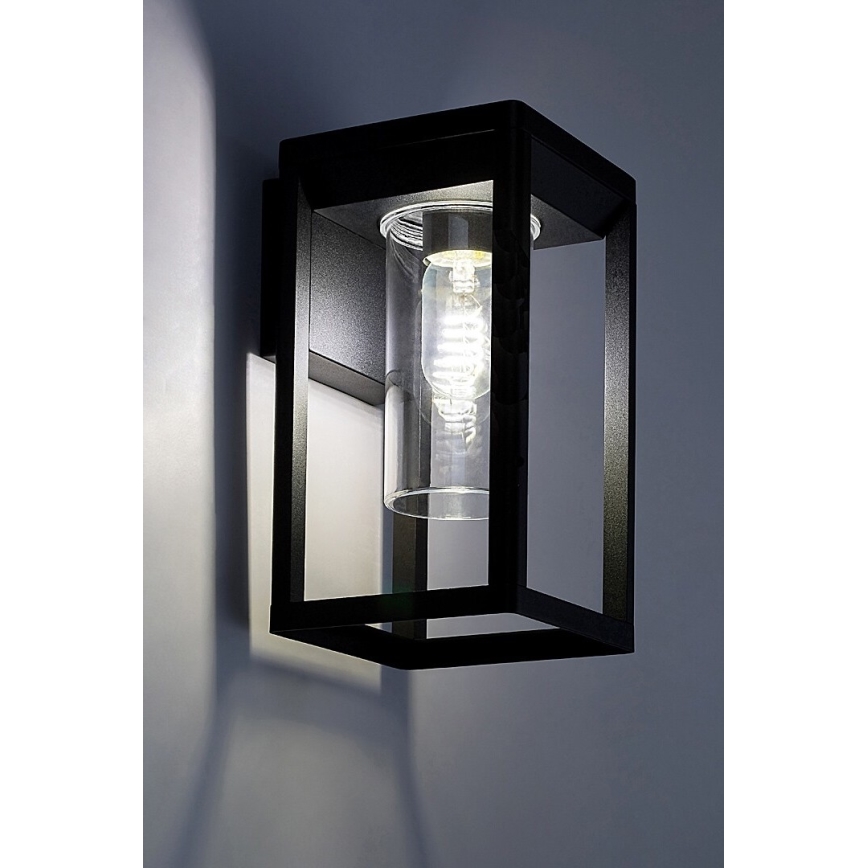 Rabalux - Āra sienas lampa 1xE27/15W/230V IP54 melna