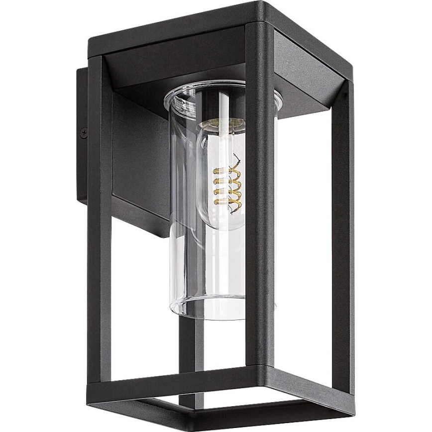 Rabalux - Āra sienas lampa 1xE27/15W/230V IP54 melna