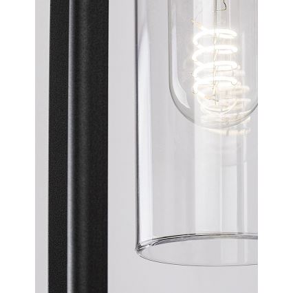 Rabalux - Āra sienas lampa 1xE27/15W/230V IP54 melna
