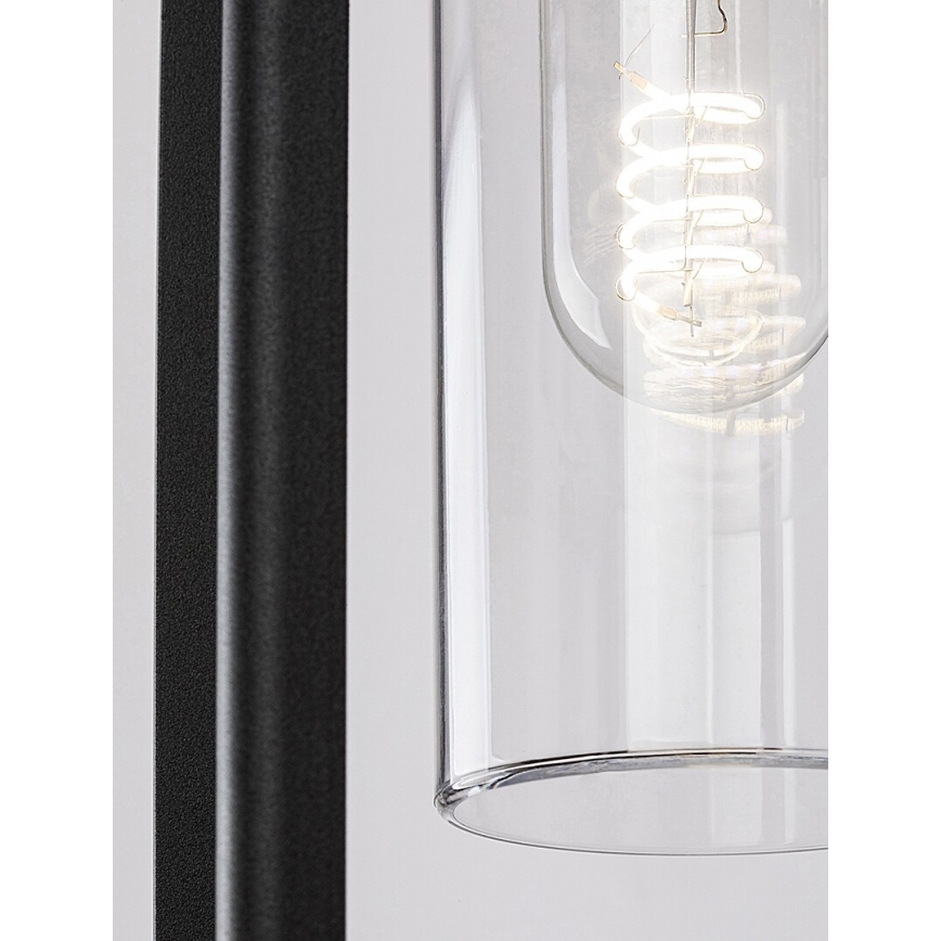 Rabalux - Āra sienas lampa 1xE27/15W/230V IP54 melna