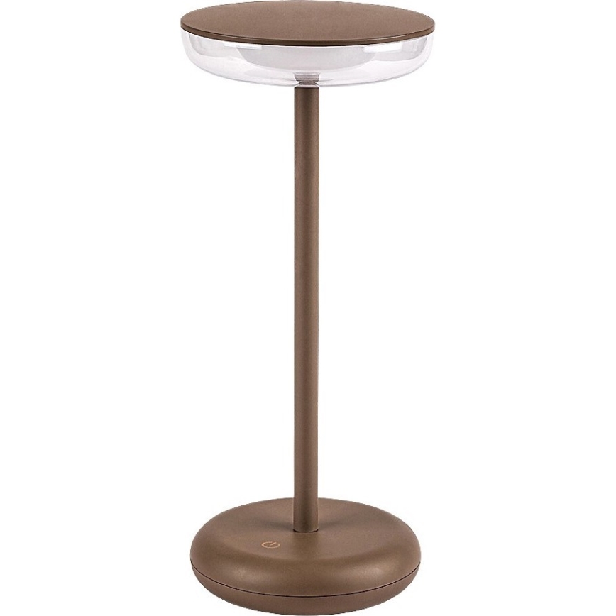 Rabalux - LED Aptumšojama uzlādējama āra lampa LED/6W/5V IP44 1800 mAh brūna