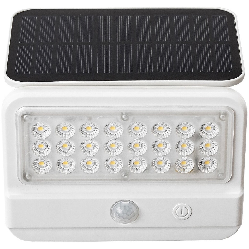Rabalux - LED Saules enerģijas sienas lampa ar sensoru LED/7W/3,7V IP54 balta