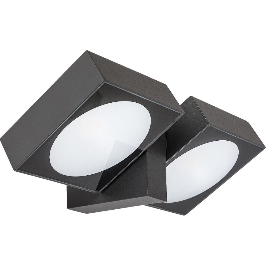 Rabalux - LED Āra elastīga sienas lampa 2xLED/7W/230V IP54 antracīta
