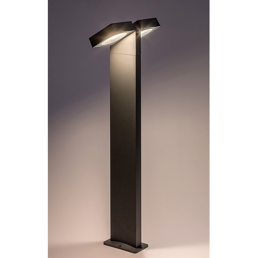 Rabalux - LED Āra elastīga lampa 2xLED/7W/230V IP54 antracīta