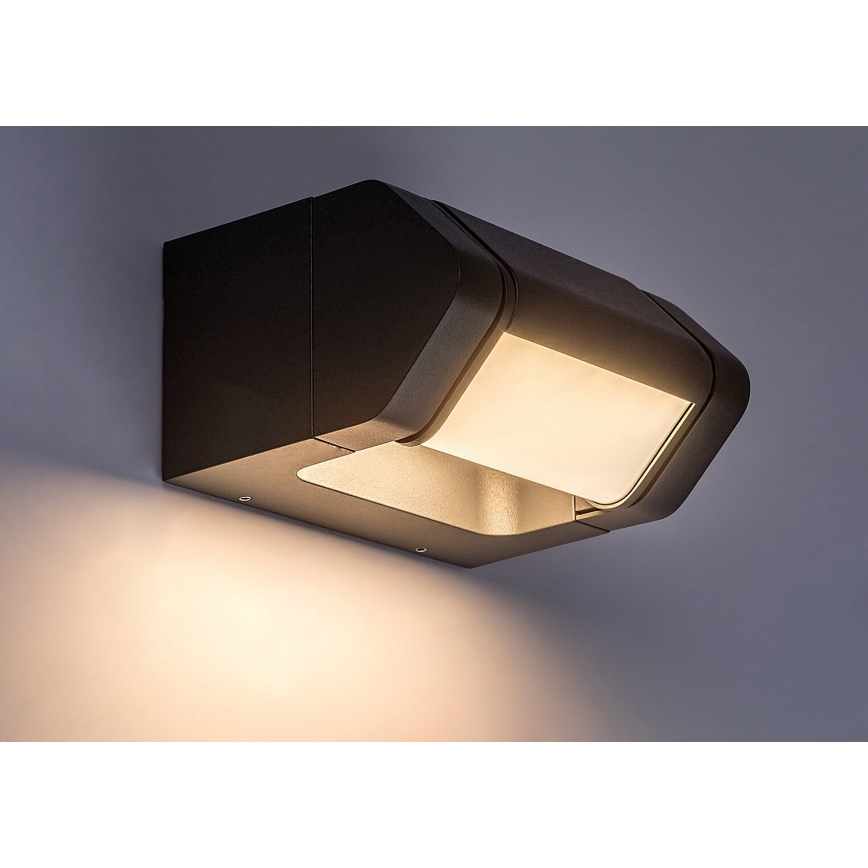 Rabalux - LED Āra elastīga sienas lampa LED/8W/230V IP54 antracīta