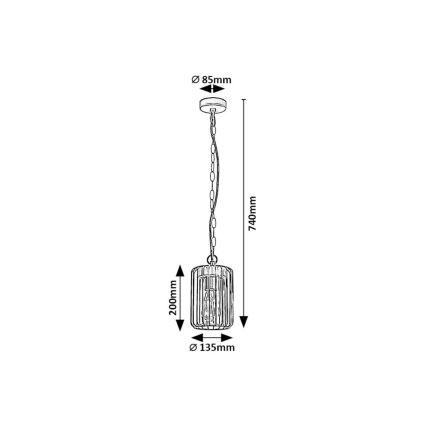 Rabalux - Āra lustra 1xE27/40W/230V IP44