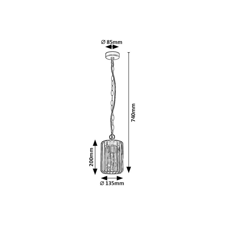 Rabalux - Āra lustra 1xE27/40W/230V IP44