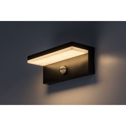 Rabalux - LED Āra sienas lampa ar sensoru LED/9W/230V 2700/4000/6500K IP54 melna