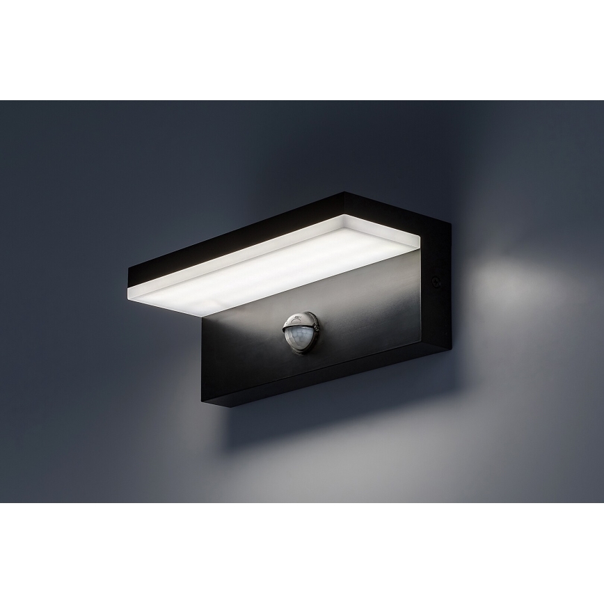 Rabalux - LED Āra sienas lampa ar sensoru LED/9W/230V 2700/4000/6500K IP54 melna