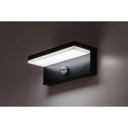 Rabalux - LED Āra sienas lampa ar sensoru LED/9W/230V 2700/4000/6500K IP54 melna