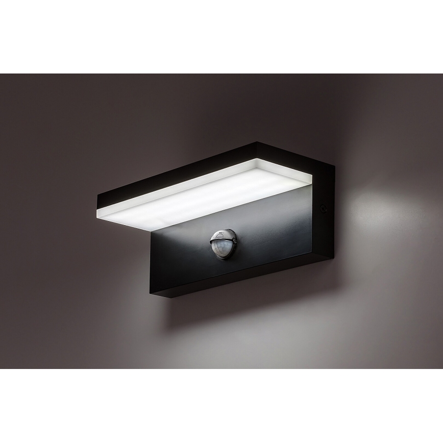 Rabalux - LED Āra sienas lampa ar sensoru LED/9W/230V 2700/4000/6500K IP54 melna
