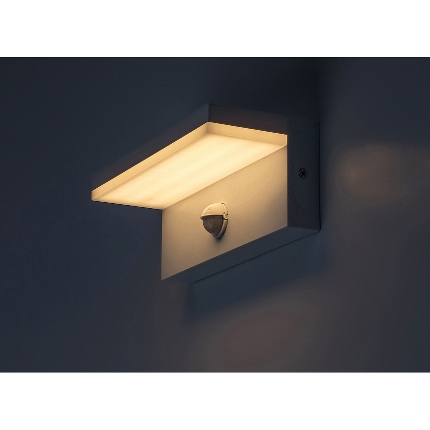 Rabalux - LED Āra sienas lampa ar sensoru LED/9W/230V 2700/4000/6500K IP54 balta