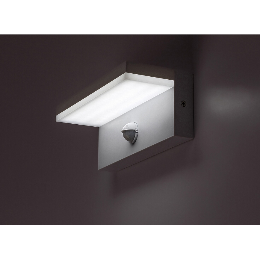 Rabalux - LED Āra sienas lampa ar sensoru LED/9W/230V 2700/4000/6500K IP54 balta