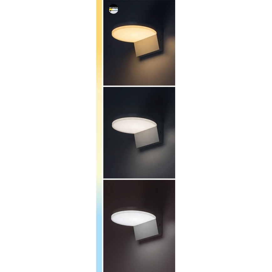 Rabalux - LED Āra sienas lampa LED/9W/230V 2700/4000/6500K IP54 balta