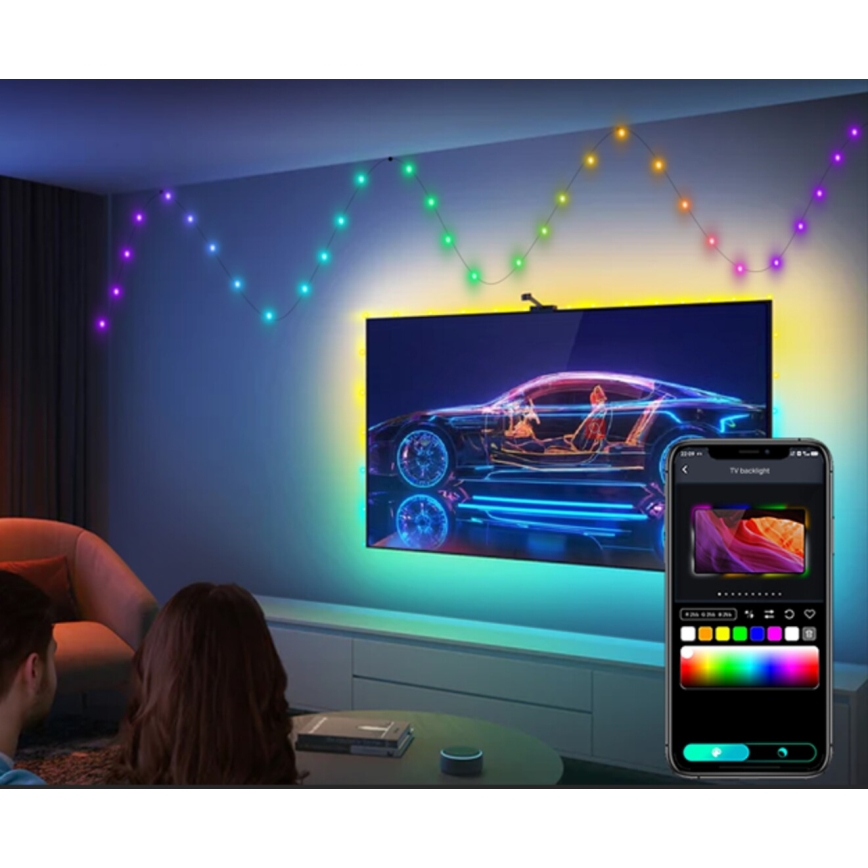 Rabalux - LED RGB Josla LED/2,8W/5V 5m IP44 WiFi + tālvadības pults