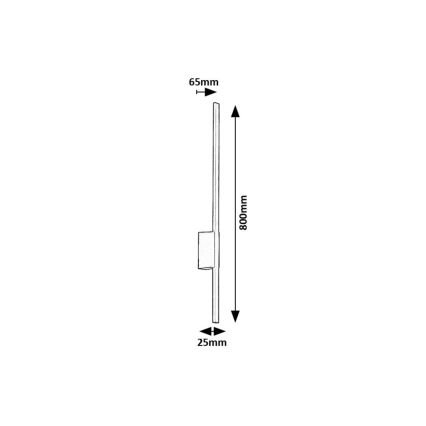Rabalux - LED Āra sienas lampa LED/12W/230V IP44