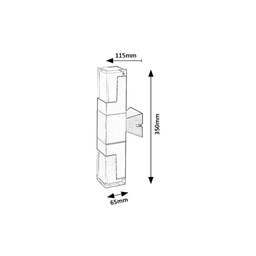 Rabalux - LED Āra sienas lampa LED/12W/230V 2700/4000/6000K IP54
