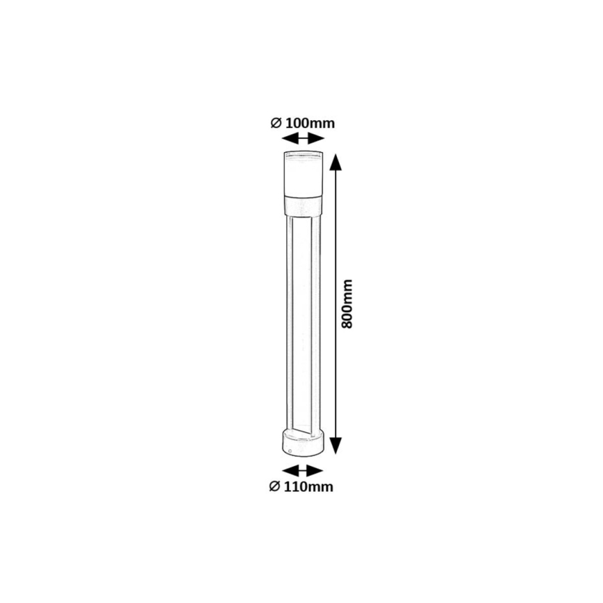 Rabalux - LED Āra lampa LED/12W/230V IP44 80 cm